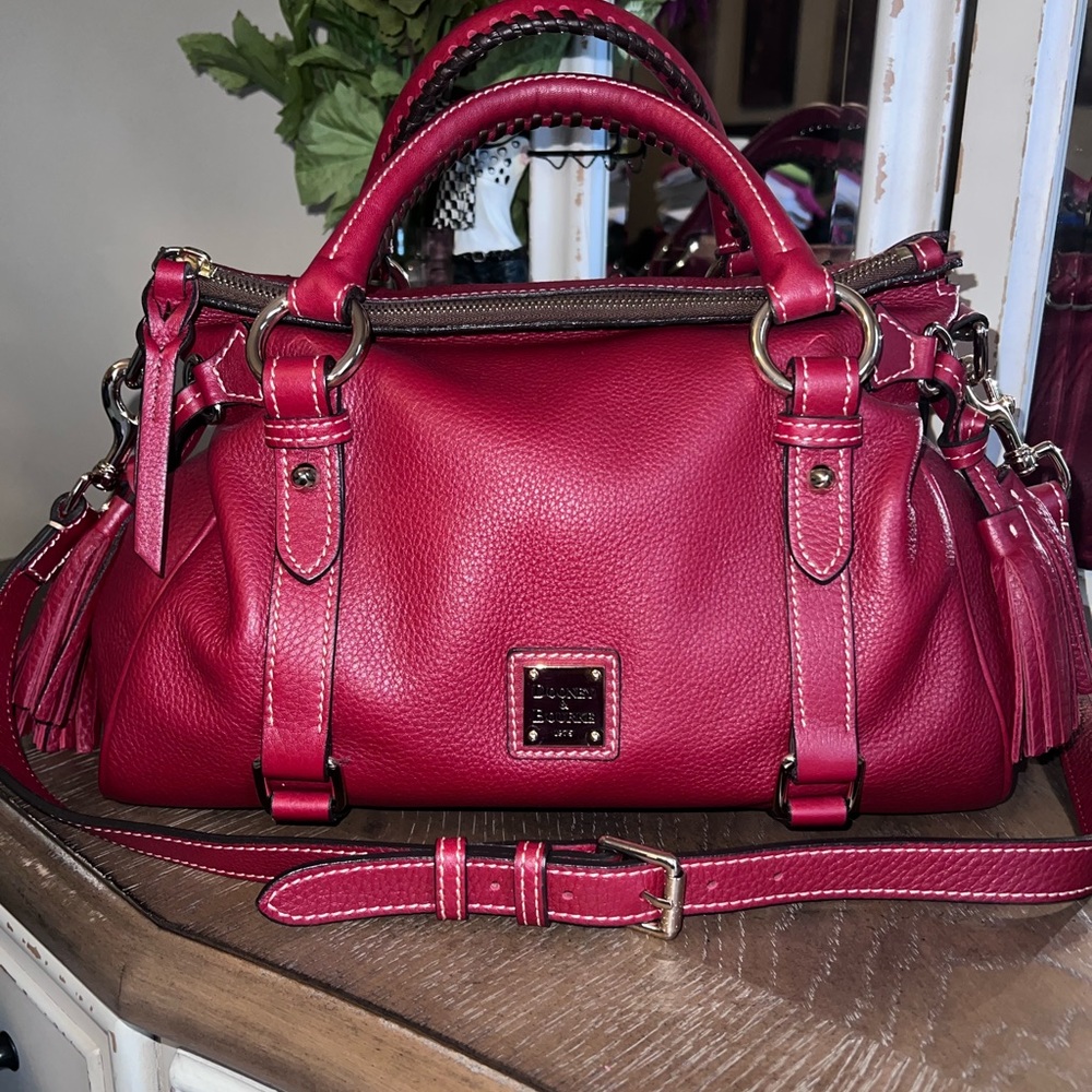 Dooney & Bourke small Satchel HARD TO FIND! 🍒❤️DISCONTINUED❤️🍒 Italian Leather